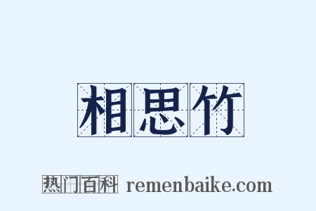 相思竹是什么意思的图片
